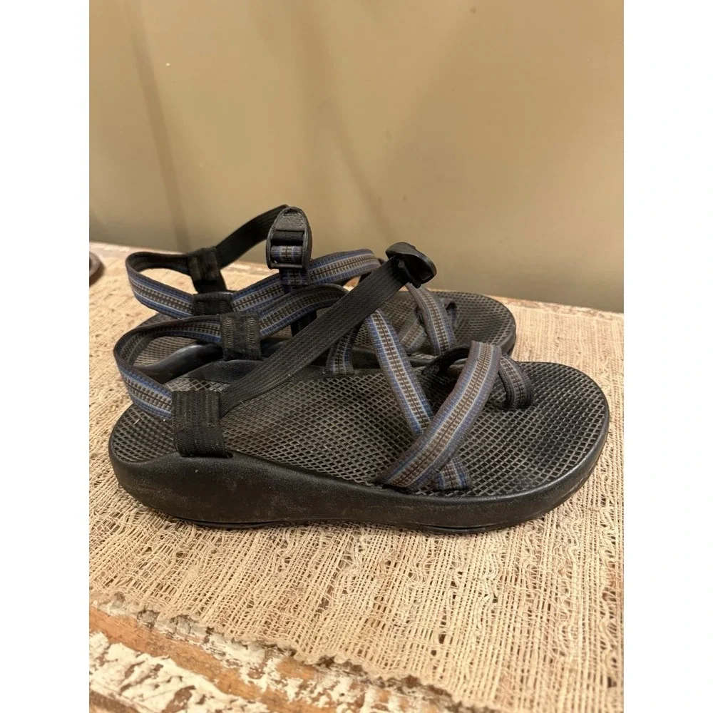 CHACO Men's SANDALS Blue & Grey Sz-11 Beach‎ Casual Comfortable